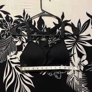 small sports bra (black)